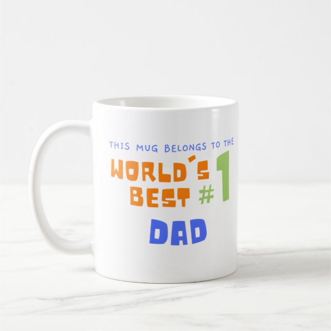 Diese Tasse gehört zum besten Vater der Welt (Links)