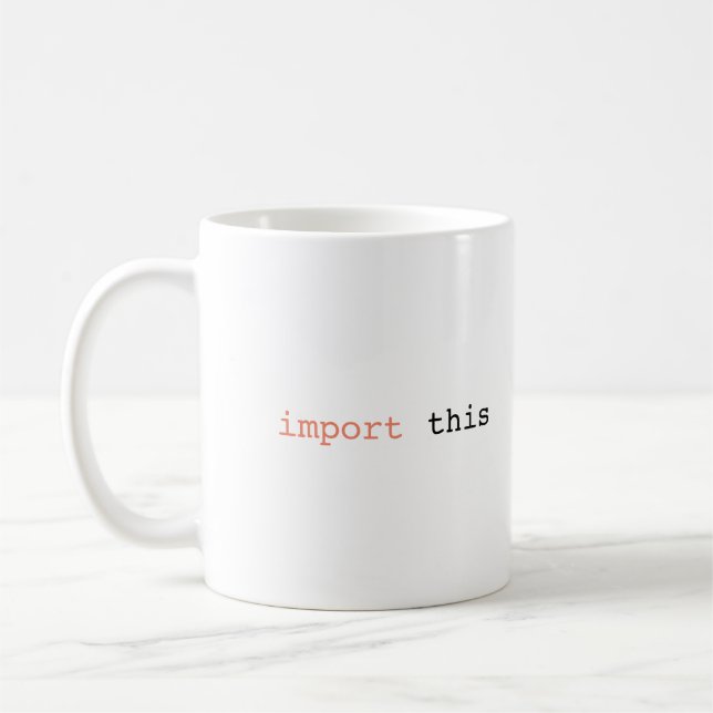 Diese Tasse importieren (Links)