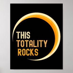 Diese Totalität rockt totale Sonnenfinsternis Poster