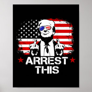 Diese Trump Fingers Pro Trump Flag American (auf B Poster