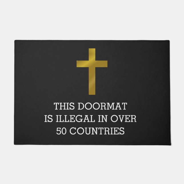 Diese Türmatte ist in über 50 Ländern illegal (Vorderseite)