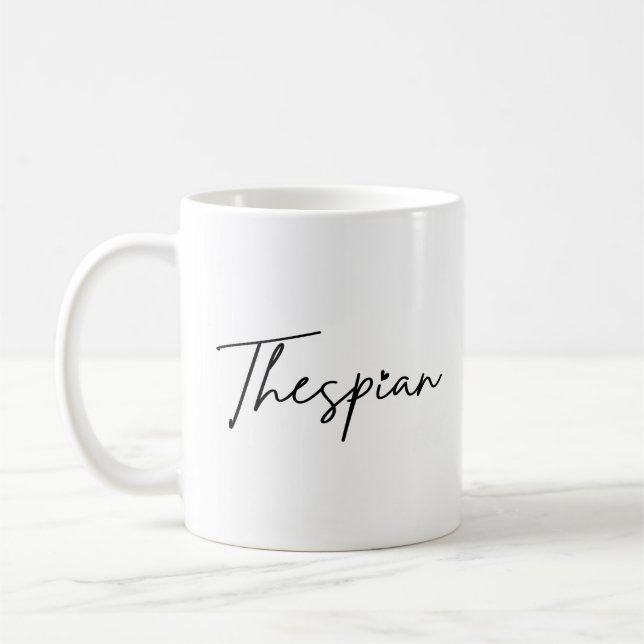Diese typo Black Writing Coffee Tasse (Links)