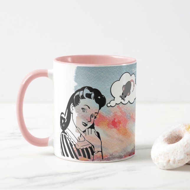 Diese verflixt Katze Tasse (Mit Donut)