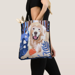 DIESE VIELE IST WAHR Golden Retriever TOTE BAG