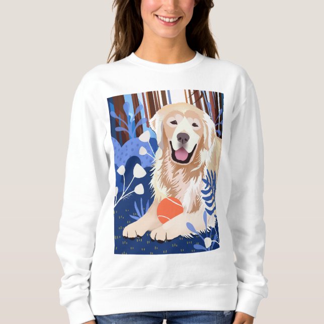 DIESE VIELE IST WAHR Golden Retriever WEISSE SHIRT (Vorderseite)