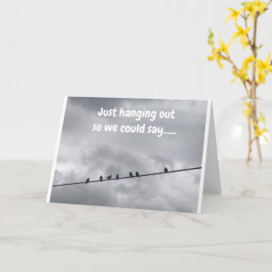 DIESE VÖGEL SAGEN **GLÜCKLICH BIRTHTAG** GRUPPENKA KARTE