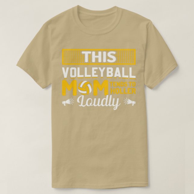Diese Volleyball-Mama neigt zu Holler Louly T-Shirt (Design vorne)