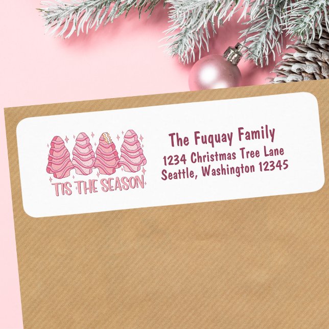 Diese Weihnachts-Mailing-Rücksendeadresse der Sais (Tis The Season Christmas Mailing Return Address Label)