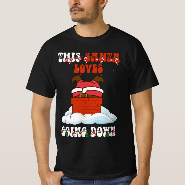 Diese Weihnachtslieder gehen den Schornstein hinun T-Shirt (Vorderseite)