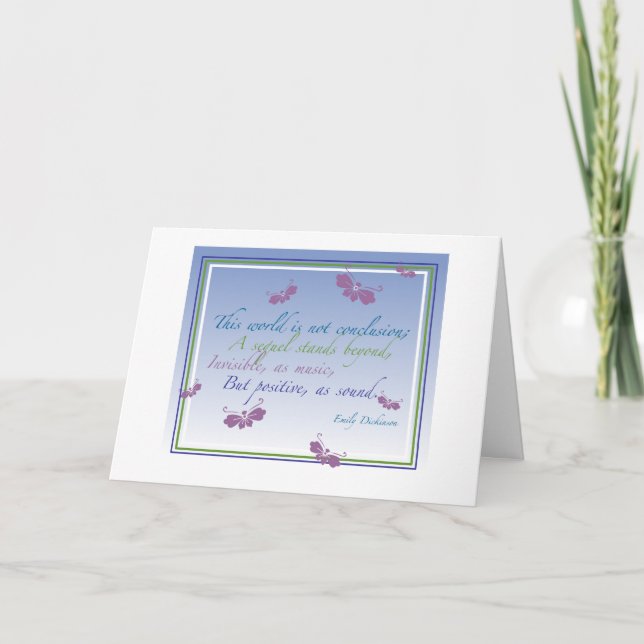 Diese Welt ist keine Schlussfolgerung... Karte (Vorderseite)