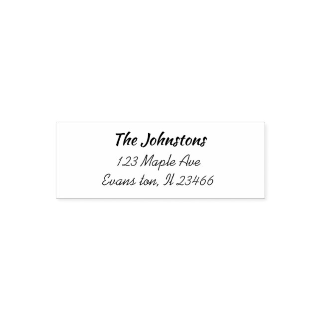 Diese Zuhause-Adresse personalisiert Permastempel (Design)