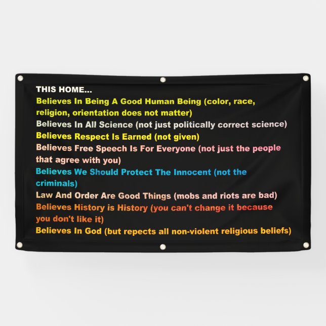 Diese Zuhause glaubt Banner (Horizontal)