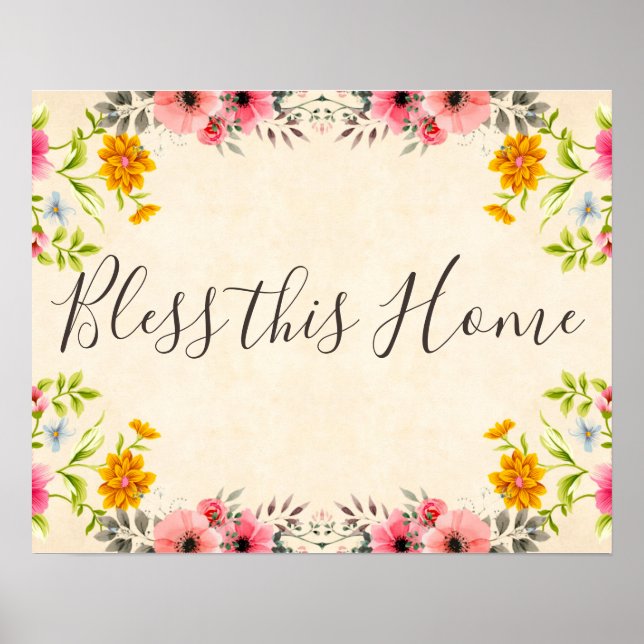 Diese Zuhause segne Poster (Vorne)