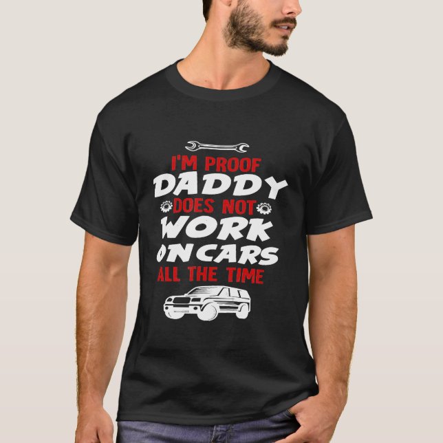 Diesel Aircraft Car Mechanic Im Proof Daddy T-Shirt (Vorderseite)