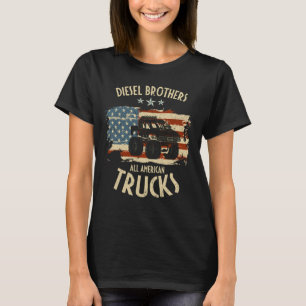 Diesel Brothers Flag All American Truck Siegel T-Shirt
