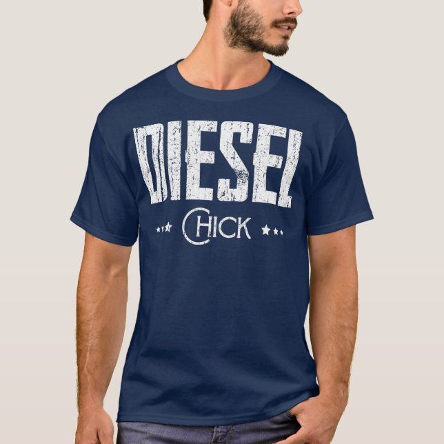 Diesel Chick Ladys Dirty Truck Driver Day T-Shirt (Vorderseite)