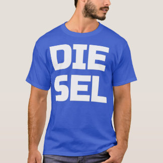 Diesel Große Textsegmente Diesel LKW Roll Kohle Po T-Shirt