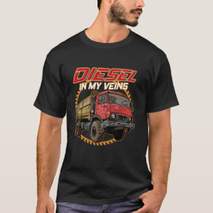 Diesel in meinen Venen Big Rig Truck Trucker T-Shirt