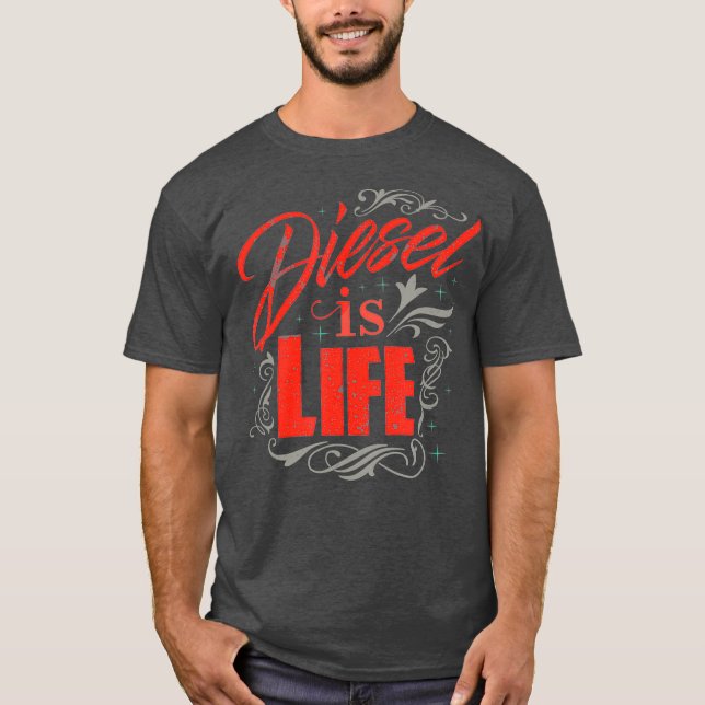 Diesel is Life Turbo Diesels Trucks Roll Coal T-Shirt (Vorderseite)