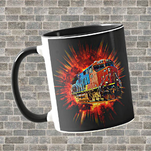 Diesel-Lokomotivzug Tasse