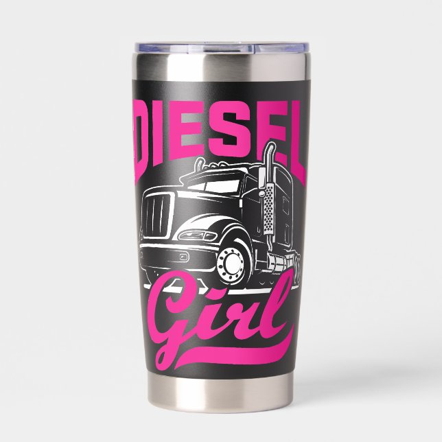 Diesel-Mädchen Thermobecher (Vorderseite)