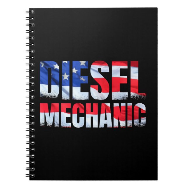 Diesel Mechanic American Diesel Mechanic Notizblock (Vorderseite)