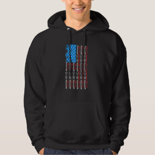 Diesel Mechanic Car Fixierung American Flag Auto R Hoodie