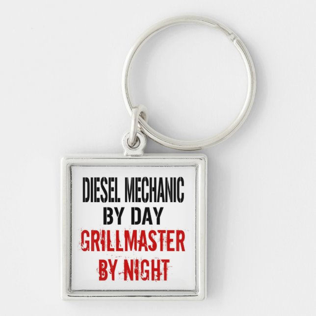 Diesel Mechanic Grillmaster Schlüsselanhänger (Vorne)