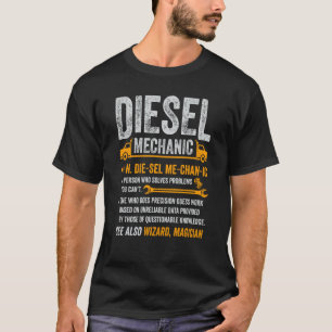 Diesel Mechanischer Lastkraftwagen Semi Truck Driv T-Shirt