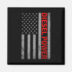 Diesel Power USA-Flagge LKW-Turbo Brüder Mechanik Magnet