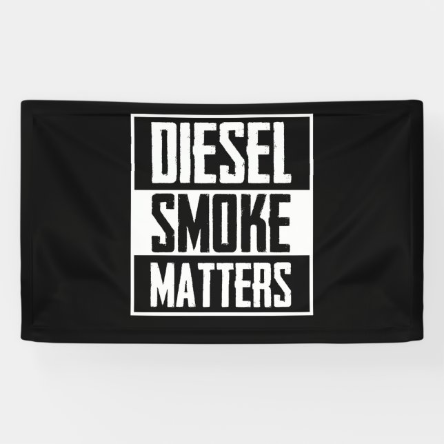 DIESEL RAUCHMATERIALIEN Diesel-LKW-Roll-Kohle Banner (Horizontal)