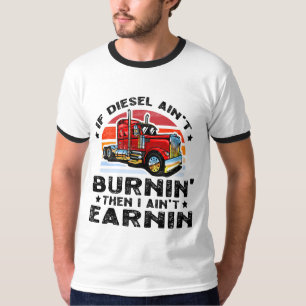 Diesel Trucker Big Rig Sattelanhänger T-Shirt