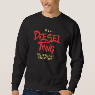 Dieselangebot für einen Lkw-Fahrer Sweatshirt