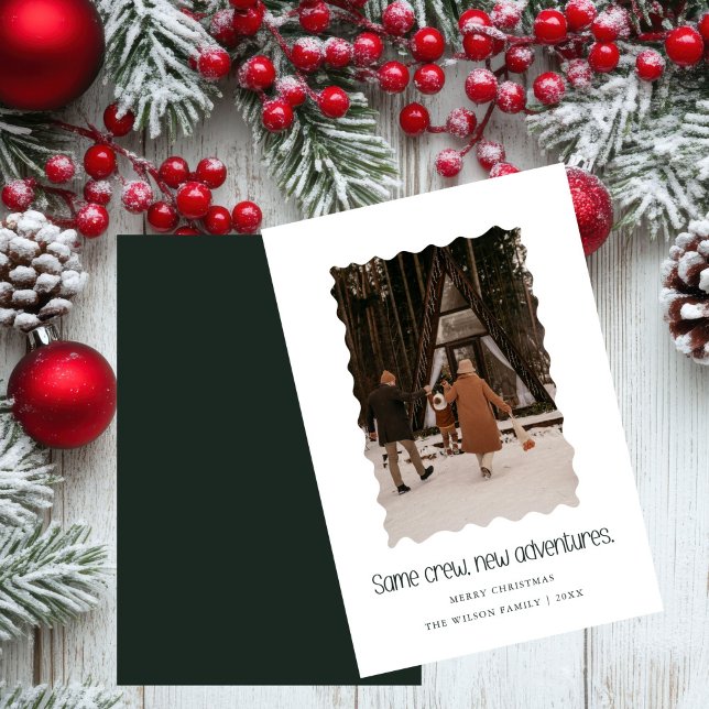 Dieselbe Crew, neue Abenteuer, Weihnachts-Fotokart Einladung (Von Creator hochgeladen)