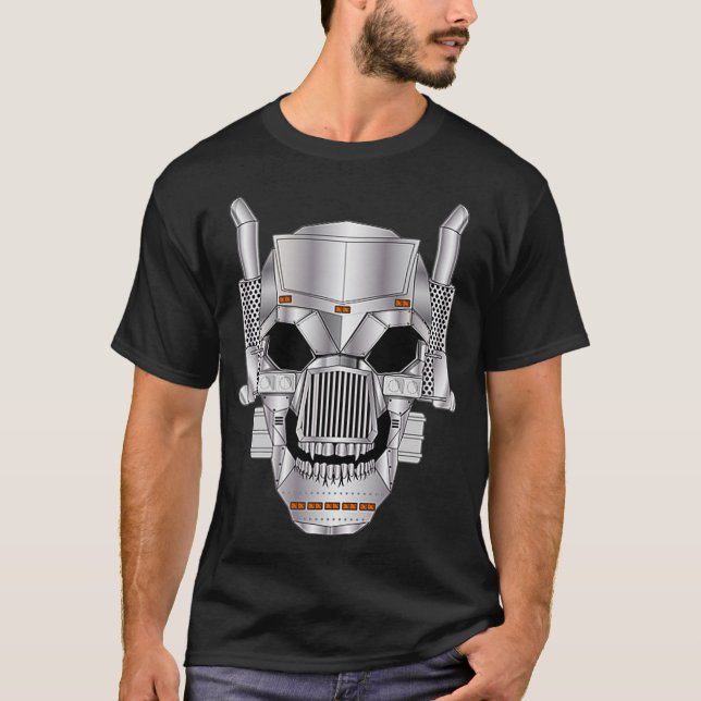 Dieselbrüder Lkw-Schädelknochen vorne T-Shirt (Vorderseite)