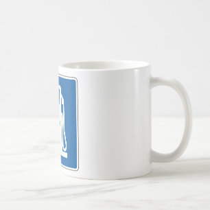 Dieselgas-Straßenschild Kaffeetasse