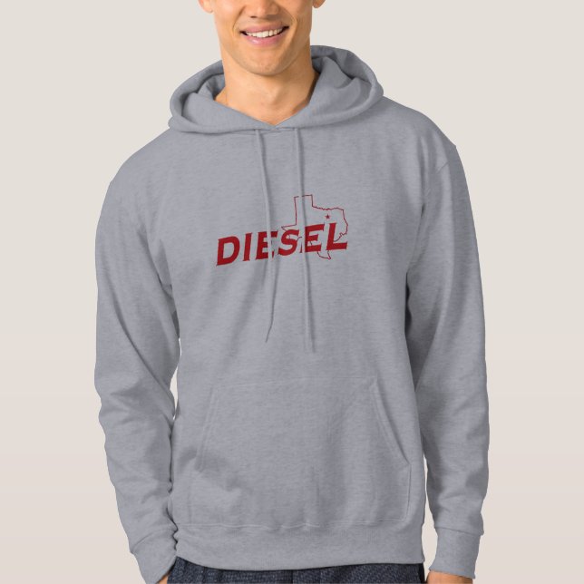 Dieselheide/roter Hoodie (Vorderseite)
