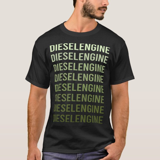 Dieselkraftstoff-Motor T-Shirt (Vorderseite)