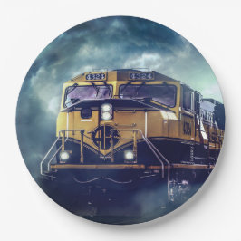 Diesellokomotive Pappteller