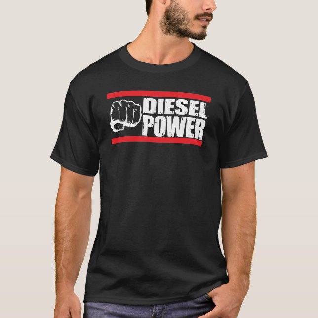 DieselPower-Turbo-LKW-Mechaniker T-Shirt (Vorderseite)