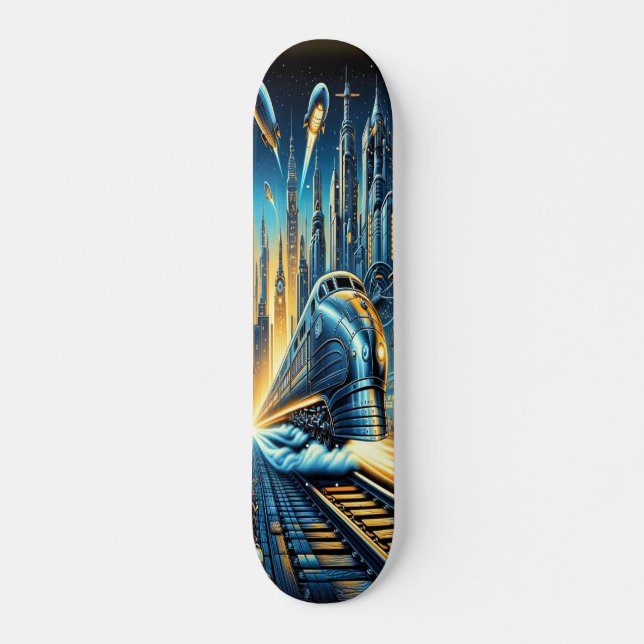 #Dieselpunk, #GiantRobot, #SkateboardDeck, #WarTor Skateboard (Vorne)