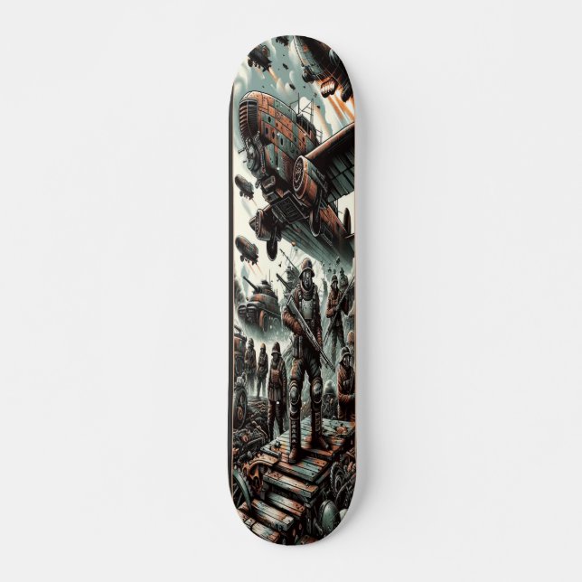 ‚Dieselpunk Warfare Deck‘ Skateboard (Vorne)