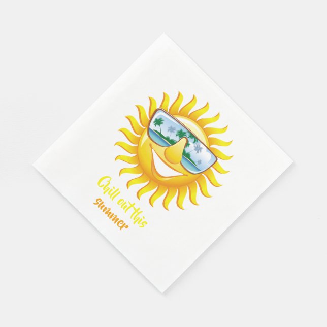 Diesen Sommer auskühlen Serviette (Ecke)