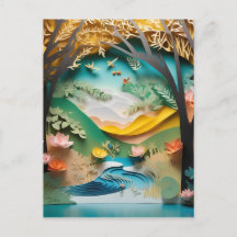 Dieser 3D-Papier-Kunst-Bambuswald ist so realistis