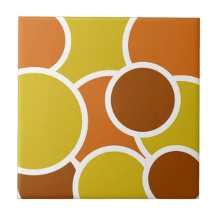 Dieser 70er Look - Vintage Retrostil-Braun Fliese