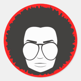dieser 70er Typ Runder Aufkleber