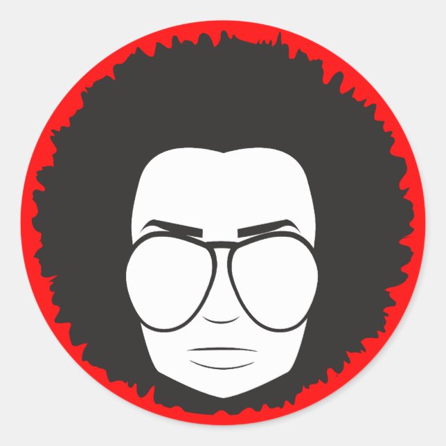 dieser 70er Typ Runder Aufkleber (Vorderseite)