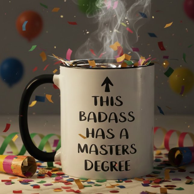 Dieser Angeber hat einen Masterabschluss Lustiger  Tasse (Von Creator hochgeladen)