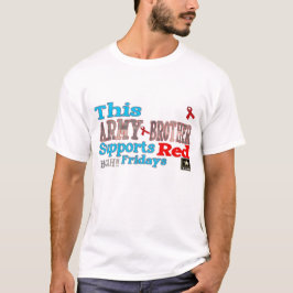 Dieser ARMEE Bruder trägt Rot T-Shirt