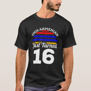 Dieser Armenier hat gerade 16 Armenien zum 16. Geb T-Shirt